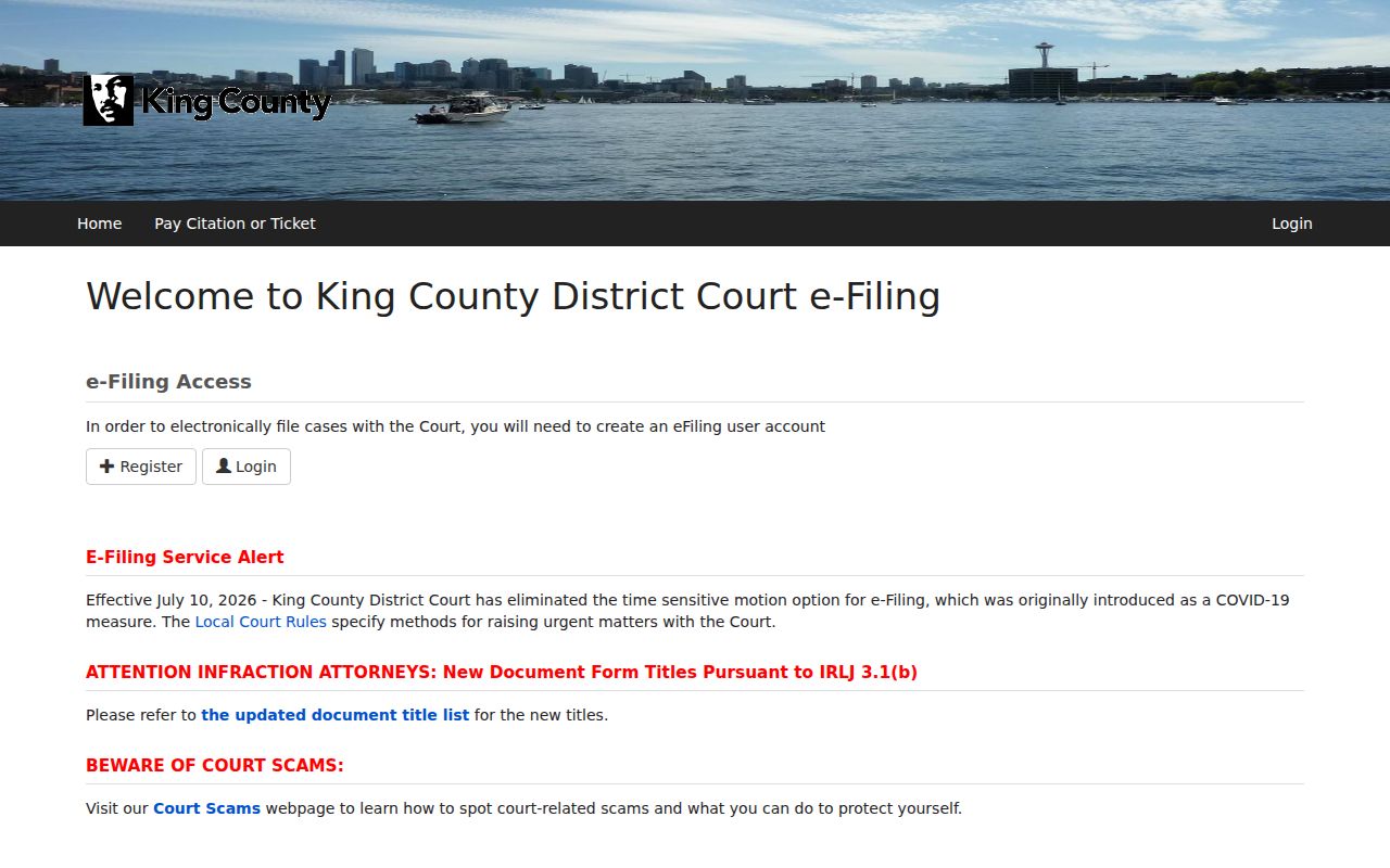 Burien people search through King County District Court Case Access